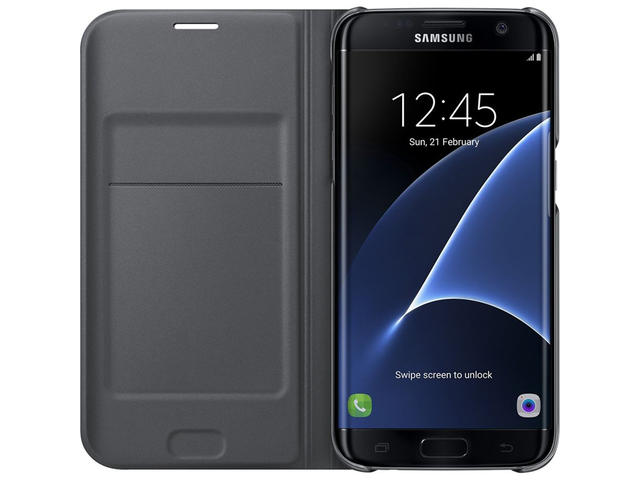 Калъфи Samsung Flip Wallet за Galaxy S7 Edge, в черно