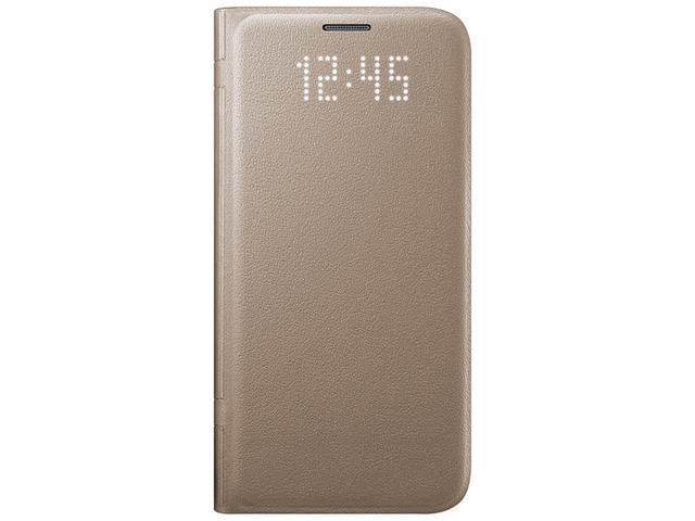 Калъфи Samsung Galaxy S7 LED Cover, в златисто