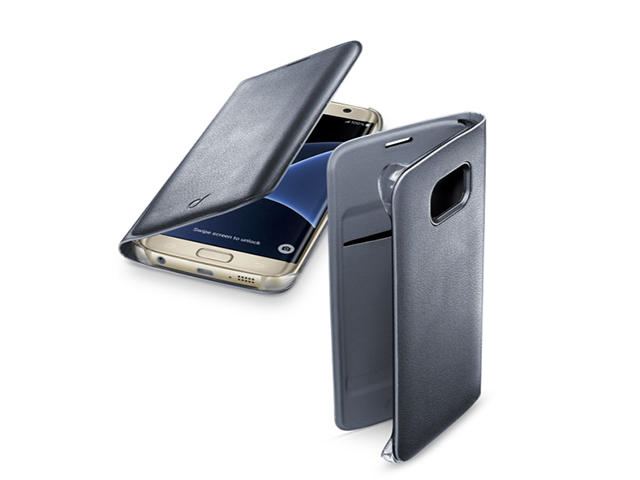 Калъфи Cellular line Backbook за Samsung Galaxy S7 Edge, в черно