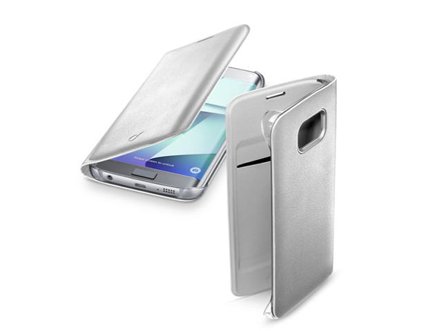 Калъфи Cellular line Backbook за Samsung Galaxy S7 Edge, в сребристо