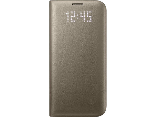 Калъфи Samsung Galaxy S7 edge LED Cover, в златисто
