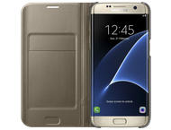 Калъфи Samsung Galaxy S7 edge LED Cover, в златисто