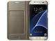 Калъфи Samsung Galaxy S7 edge LED Cover, в златисто