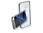 Калъфи Cellular line ClearCrystal за Samsung Galaxy S7, черен-прозрачен