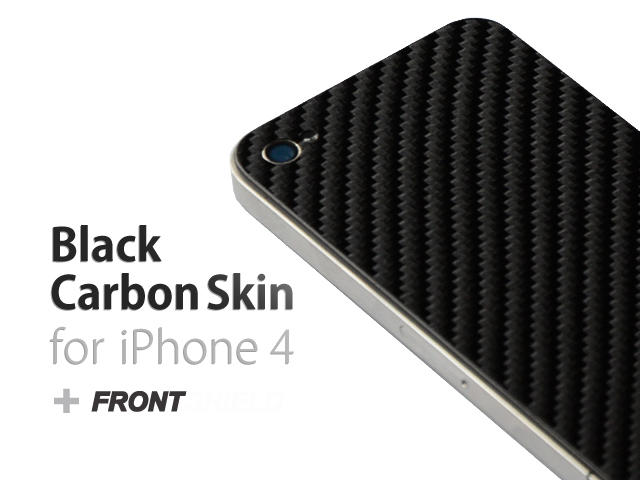 Калъфи Карбонов протектор Bosskins черен за iPhone 4/4S