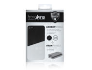 Калъфи Карбонов протектор Bosskins бял за iPhone4/4s