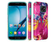 Калъфи Speck CandyShell Inked за Galaxy S7, Wild Tropic Fuchsia/Mykonos Blue 