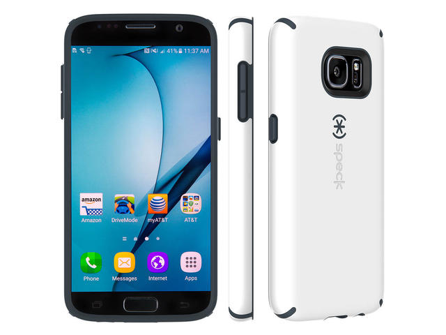 Калъфи Speck CandyShell за Samsung Galaxy S7, White/Charcoal Grey