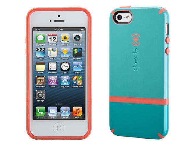 Калъфи Speck CandyShell Flip за iPhone 5/5S/SE, Pool Blue/ Salmon