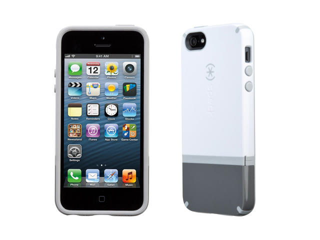 Калъфи Speck CandyShell Flip за iPhone 5/5S/SE, White/Graphite Grey/Pebble Grey