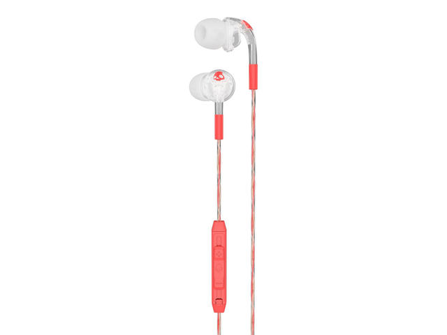 Слушалки Skullcandy Bombshell, в прозрачно-коралово