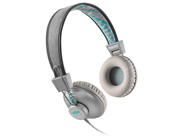 Слушалки Marley Positive Vibration, в сиво-синьо