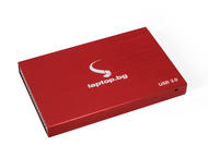 Джаджи Кутийка за диск Laptop.bg червена