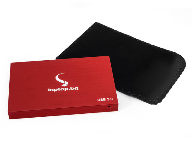 Джаджи Кутийка за диск Laptop.bg червена