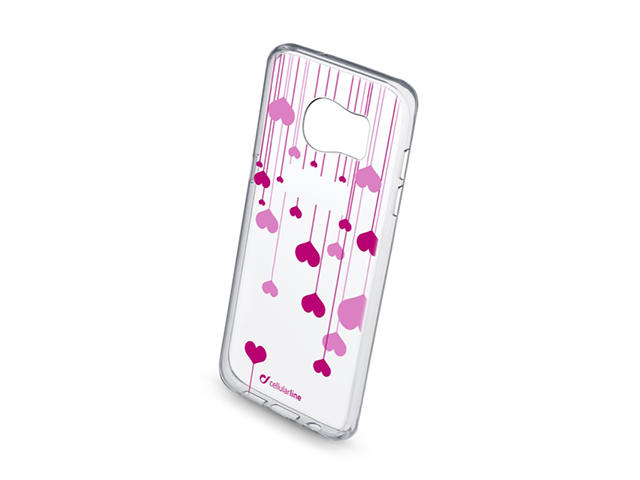 Калъфи Cellular line Style калъф за Samsung Galaxy S7 Edge, сърца