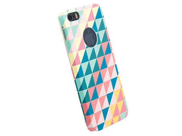 Калъфи Krussel Print калъф за iPhone 5/5S/5SE, зелени триъгълници