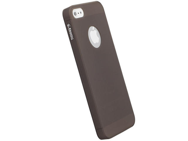 Калъфи Krussel Frost полупрозрачен за iPhone 5/5S/5SE, в черно