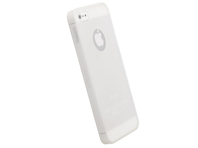 Калъфи Krussel Frost полупрозрачен за iPhone 5/5S/5SE, в бяло