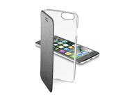 Калъфи Cellular line ClearBook за iPhone 7, прозрачен-черен