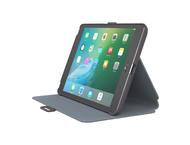 Калъфи за таблети Speck iPad Mini 4 StyleFolio Luxe Textured Metallic Perf Titanium/Nickel Grey/Soot Grey