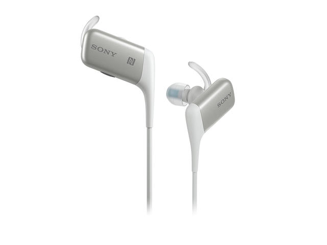 Слушалки Sony MDR-AS600BT, в бяло