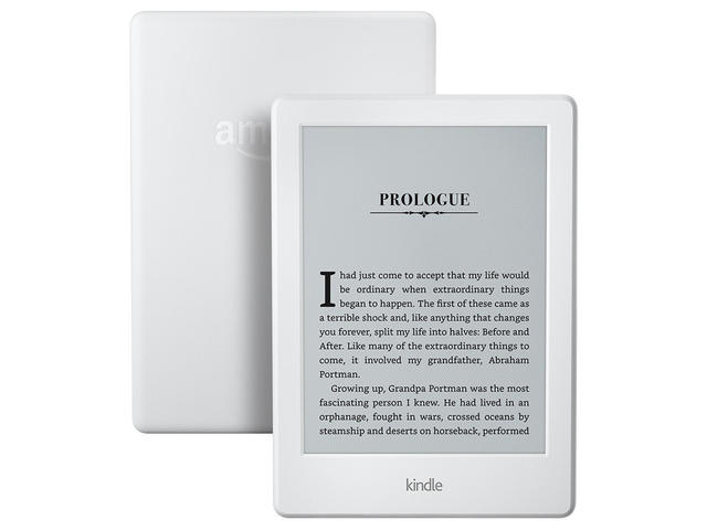 E-reader Amazon Kindle, в бяло