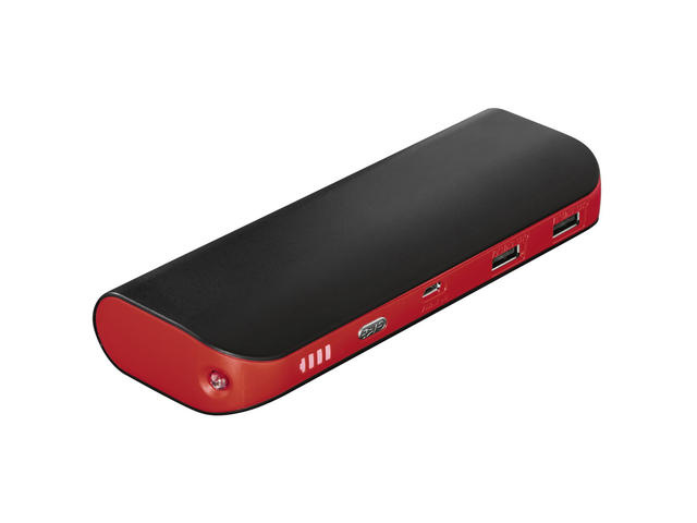 Външни батерии Hama Pipe Power Pack 10400mAh , червенo-черна