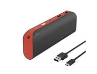 Външни батерии Hama Pipe Power Pack 13000 mAh, червенo-черна