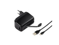 Външни батерии Hama Virtue Power Pack 5200mAh, с 230V захранване, в черно