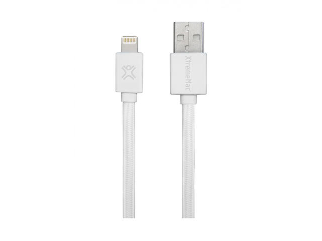 Кабели и Адаптери XtremeMac LT Flat Cable - бял