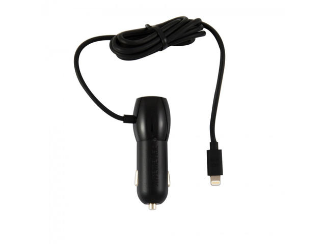 Зарядни устройства XtremeMac Incharge Auto Lightning + USB - Black