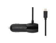 Зарядни устройства XtremeMac Incharge Auto Lightning + USB - Black