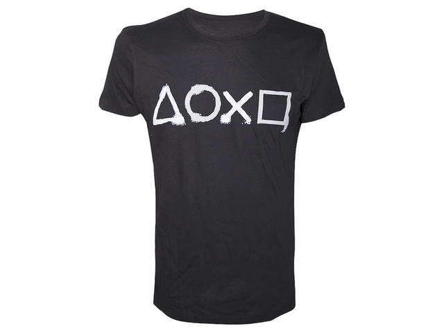 Облекло и аксесоари Playstation Buttons Artwork Printed Crewneck T-shirt, Size S