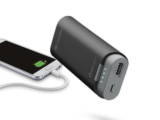 Външни батерии Cellular line 5200mAh, в сиво