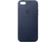 Калъфи Apple iPhone 5/5s/SE Leather Case, Midnight Blue