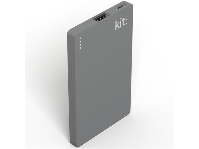 Външни батерии Kit Fresh Business Card 2000 mAh, в сиво