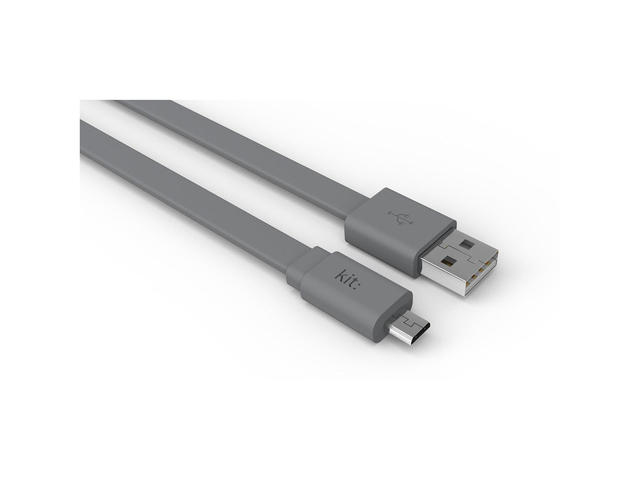 Кабели и Адаптери Kit FRESH microUSB, в сиво