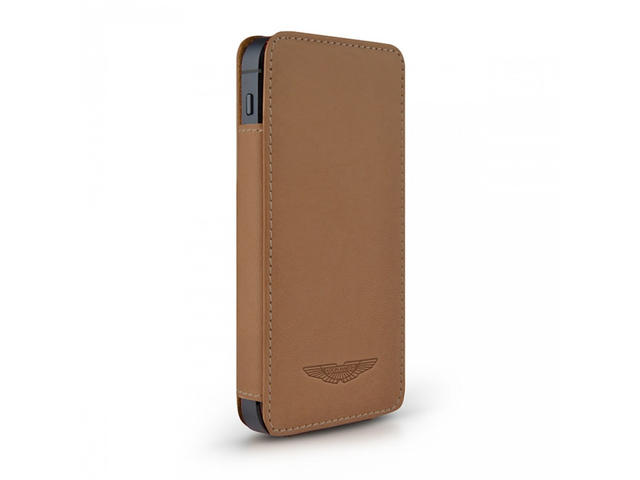 Калъфи BEYZA Аston Martin Slim TP Series Leather Case iPhone SE (5S)- Camel
