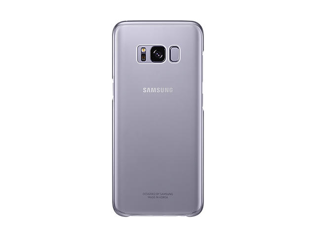 Калъфи Samsung Clear Cover за Samsung Galaxy S8+, прозрачен-лилаво