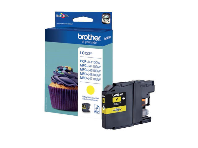 Консумативи Оригинален Brother LC-123 Yellow Ink Cartridge