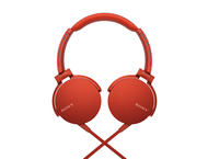 Слушалки Sony MDR-550AP, в червено
