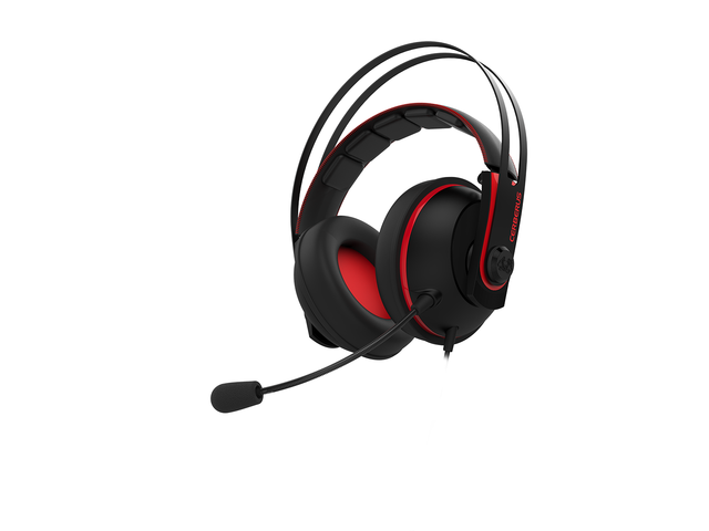 Слушалки ASUS Cerberus V2 Gaming Headset, в черно-червено