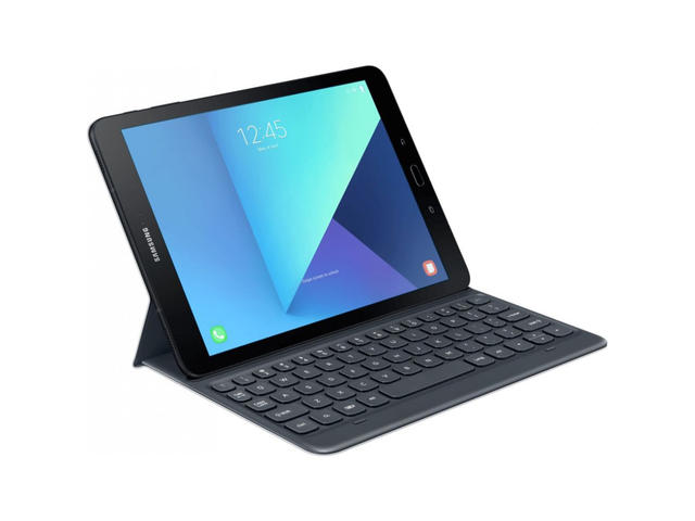 Стойки за мобилни устройства Samsung Galaxy Tab S3 9.7” Keyboard Cover, в тъмносиво