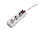 Разклонители Hama 3-Way Power Strip, 5-метров кабел, в бяло