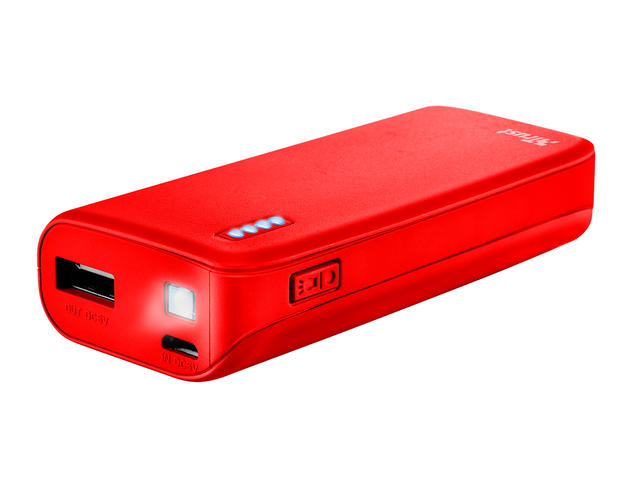 Външни батерии TRUST Primo Power Bank 4400 mAh, Red