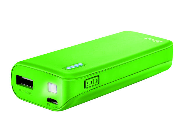 Външни батерии TRUST Primo Power Bank 4400 mAh, Green
