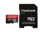 Карти памет 16GB microSDHC Transcend Premium Class 10 400x Adapter