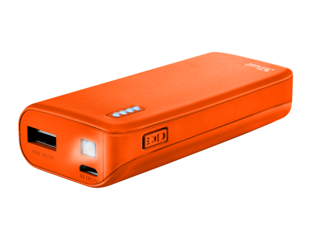 Външни батерии TRUST Primo Power Bank 4400 mAh, Orange
