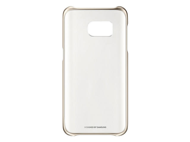 Калъфи Samsung Clear Cover за Samsung Galaxy S7, прозрачен-златист