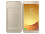 Калъфи Samsung Wallet Cover Galaxy J7 (2017) EF-WJ730, в златисто